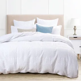 100% Cotton Duvet Cover Full Size, Waffle Weave Duvet Cover Set For All Season