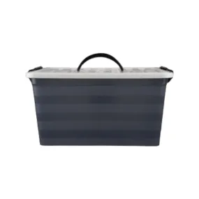 10L Storage Container Picnic Basket Grey with Carry Handle