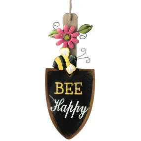 13.5" Bee Happy Shovel Sign