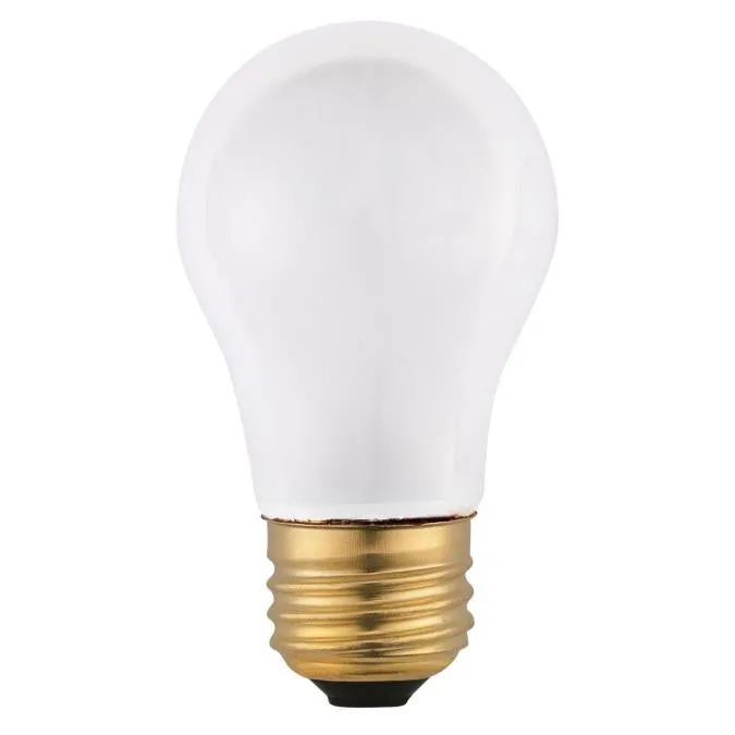 15 Watt A15 Incandescent Frost E26 (Medium) Base, 130 Volt, Box (2-Pack)