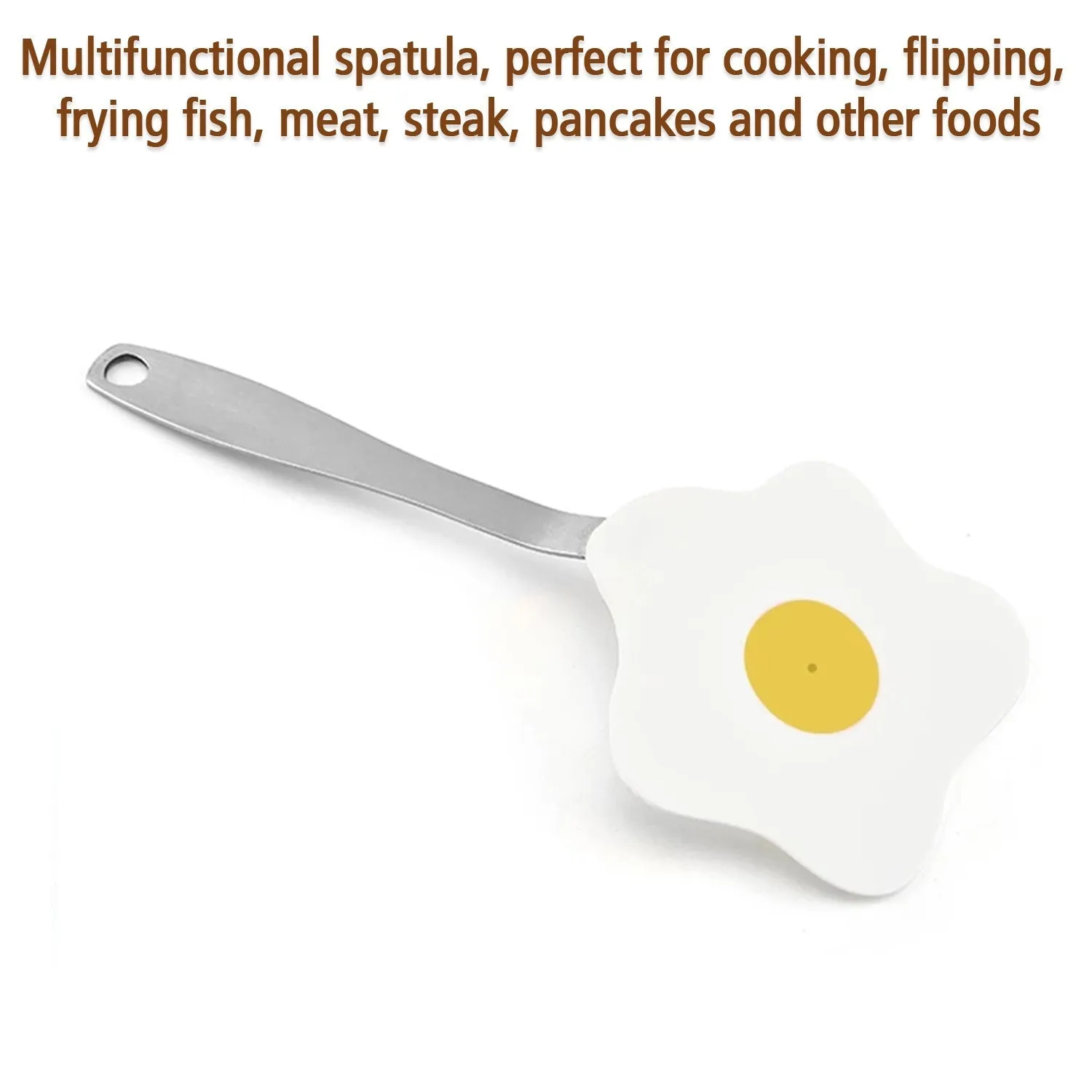 2338 Egg Shape Nylon Turner Non Stick Frying Shovel Fried Fish Omelet Spatula Pancake Pizza Pinball Cooking Tools Kitchen Utensils