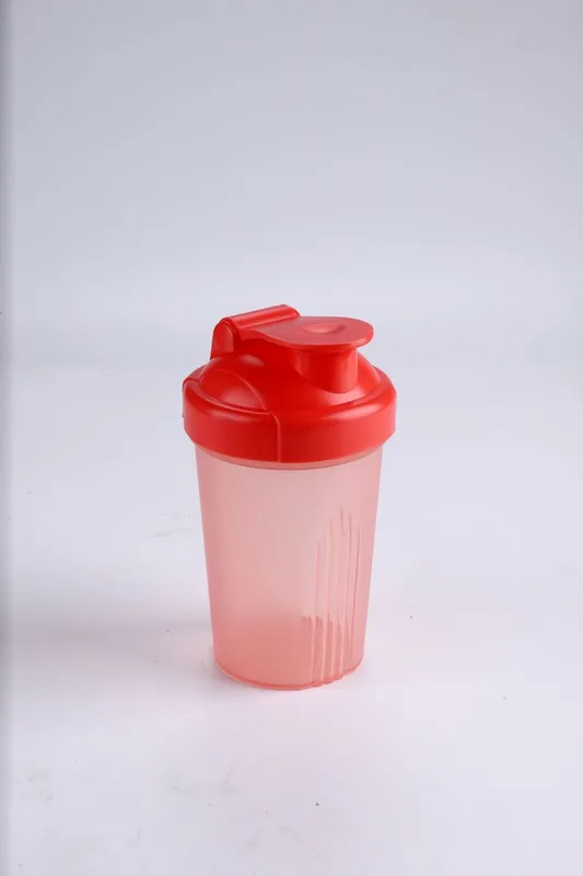 2pcs Protein Powder Shake Cup 400ml Sports Water Cup Plastic Fitness