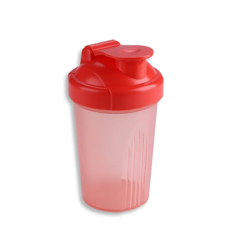 2pcs Protein Powder Shake Cup 400ml Sports Water Cup Plastic Fitness