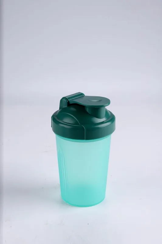 2pcs Protein Powder Shake Cup 400ml Sports Water Cup Plastic Fitness