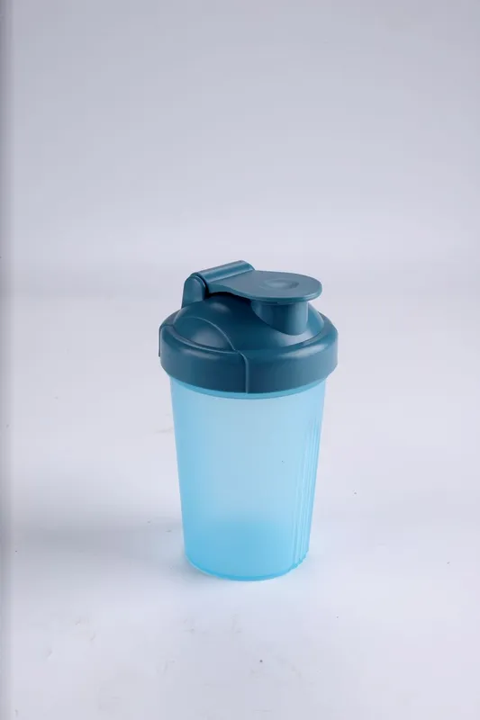 2pcs Protein Powder Shake Cup 400ml Sports Water Cup Plastic Fitness