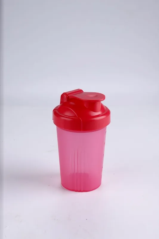 2pcs Protein Powder Shake Cup 400ml Sports Water Cup Plastic Fitness