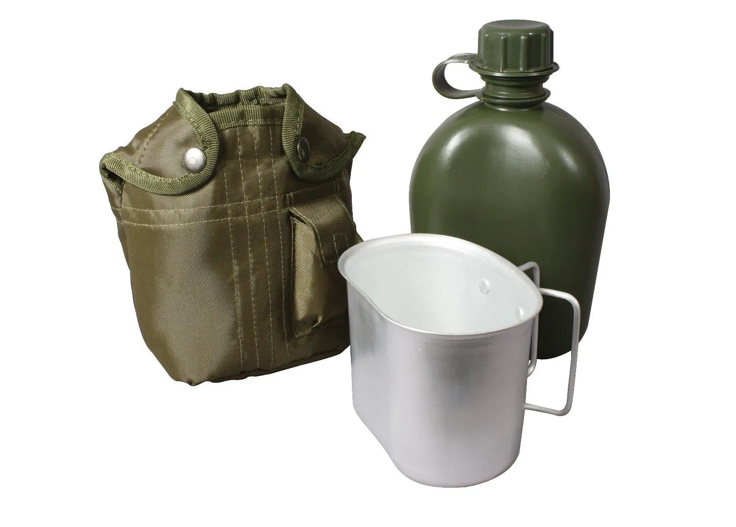 3 Piece Canteen Kit With Cover & Aluminum Cup