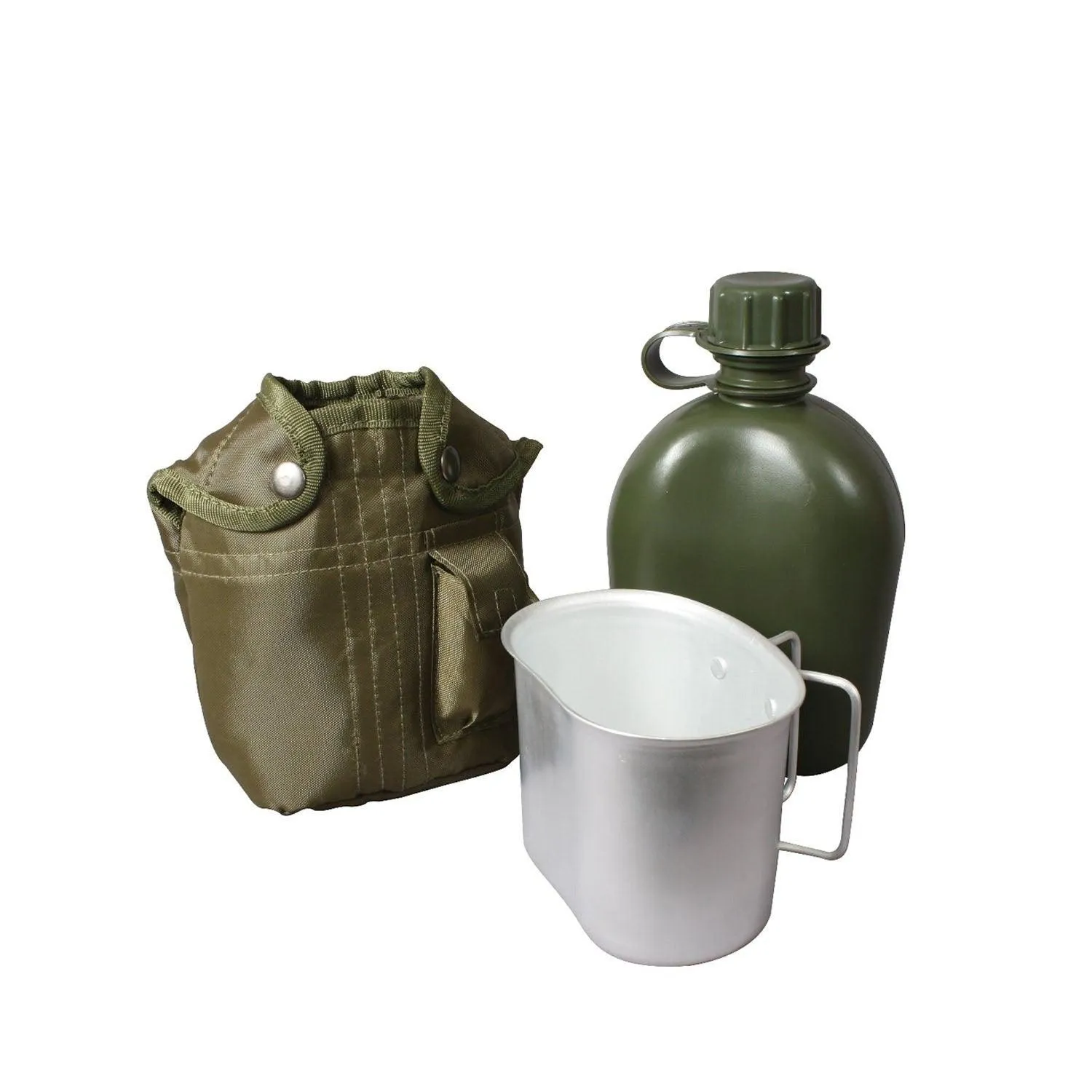 3 Piece Canteen Kit With Cover & Aluminum Cup