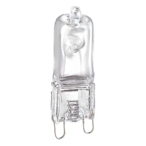 40 Watt T4 JCD Halogen Clear G9 Base, 120 Volt, Card