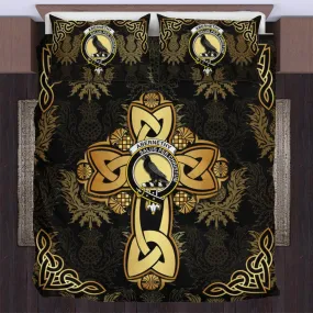 Abernethy Clan Bedding Sets Gold Thistle Celtic Style