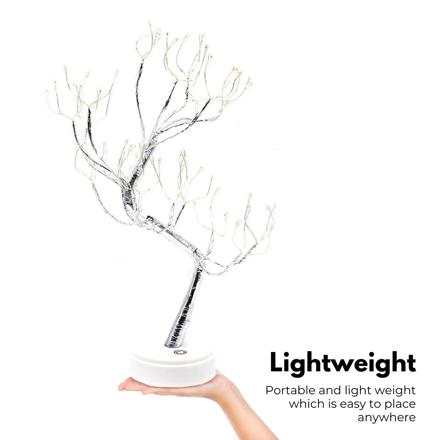 Adjustable Bonsai Tree Desk Lamp, Warm White Light, Gominimo