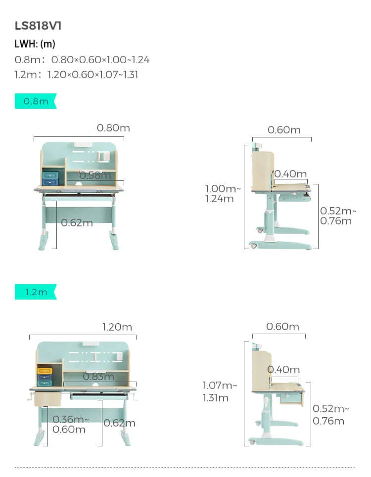 Adjustable Height Fun Study Desk for Children