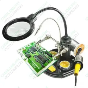 Advanced 2.5x-4x 16 Smd Leds Desk Lamp Iron Soldering Base Magnifier Glass Helping Hand Station Stand