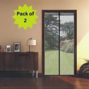 Anti mosquito Curtain -Mesh Screen Net Home Magnetic Foldable Anti Mosquito Door Curtains (Pack of 2)