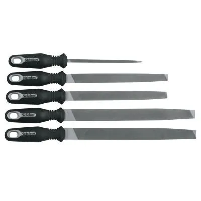 Apex Tool Group FILE SET,5PC,NICH GREENW/HANDLE, 22150HIN