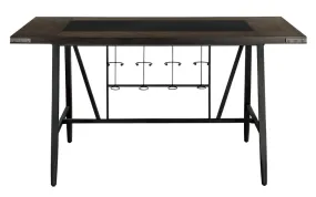 Appert Dark Gray Wood/Metal Counter Height Table