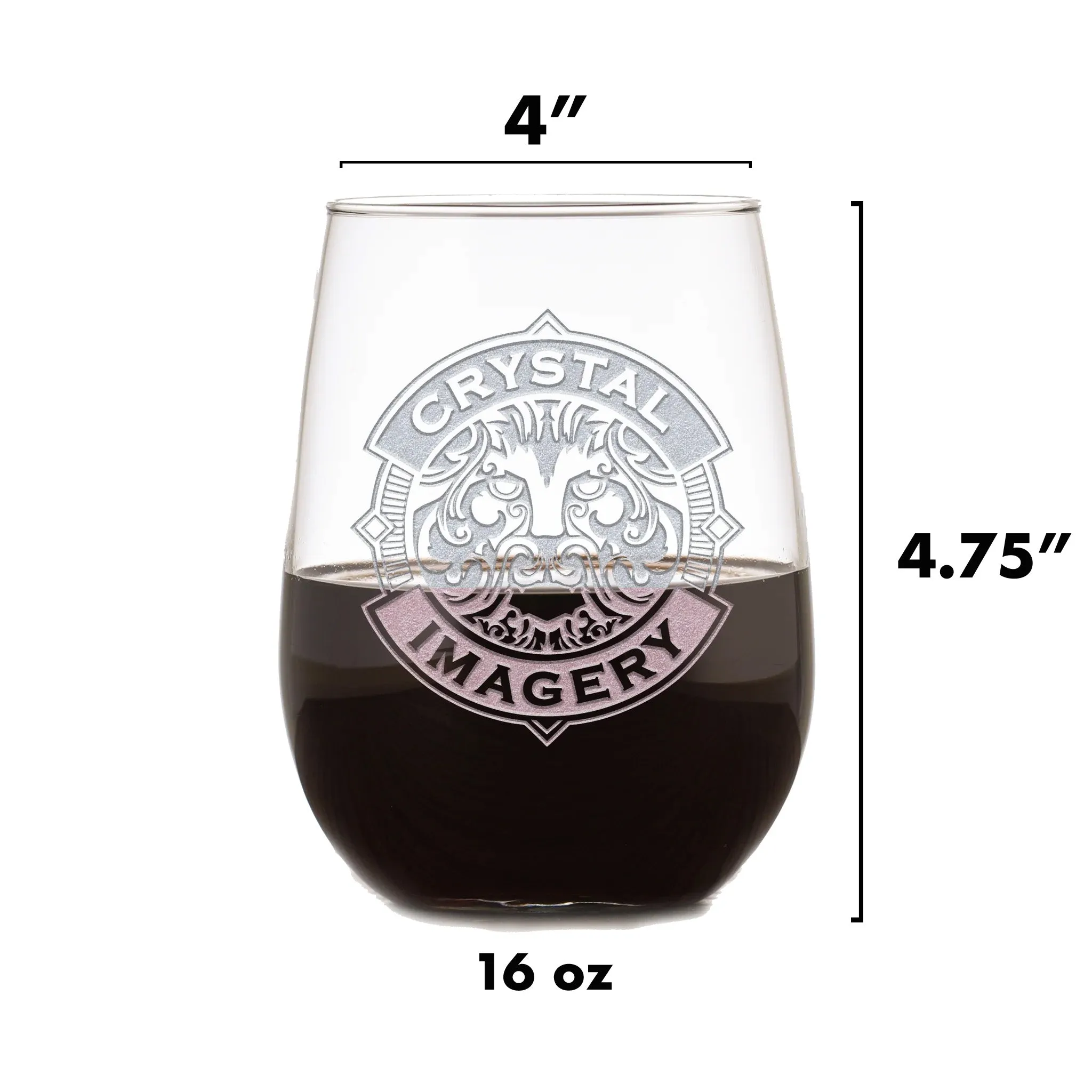 Army Mom Stemless Wine Glass