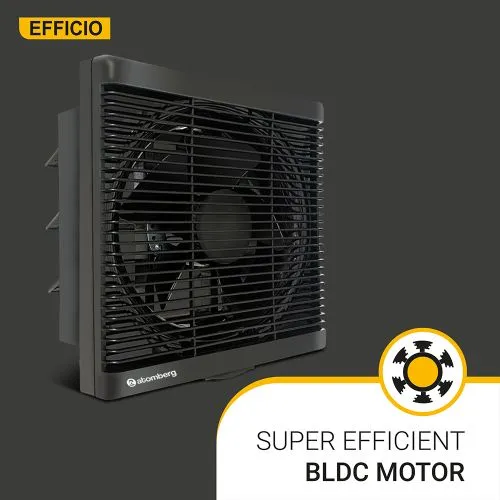 Atomberg Efficio 250mm BLDC motor Energy Saving Exhaust Fan  Black