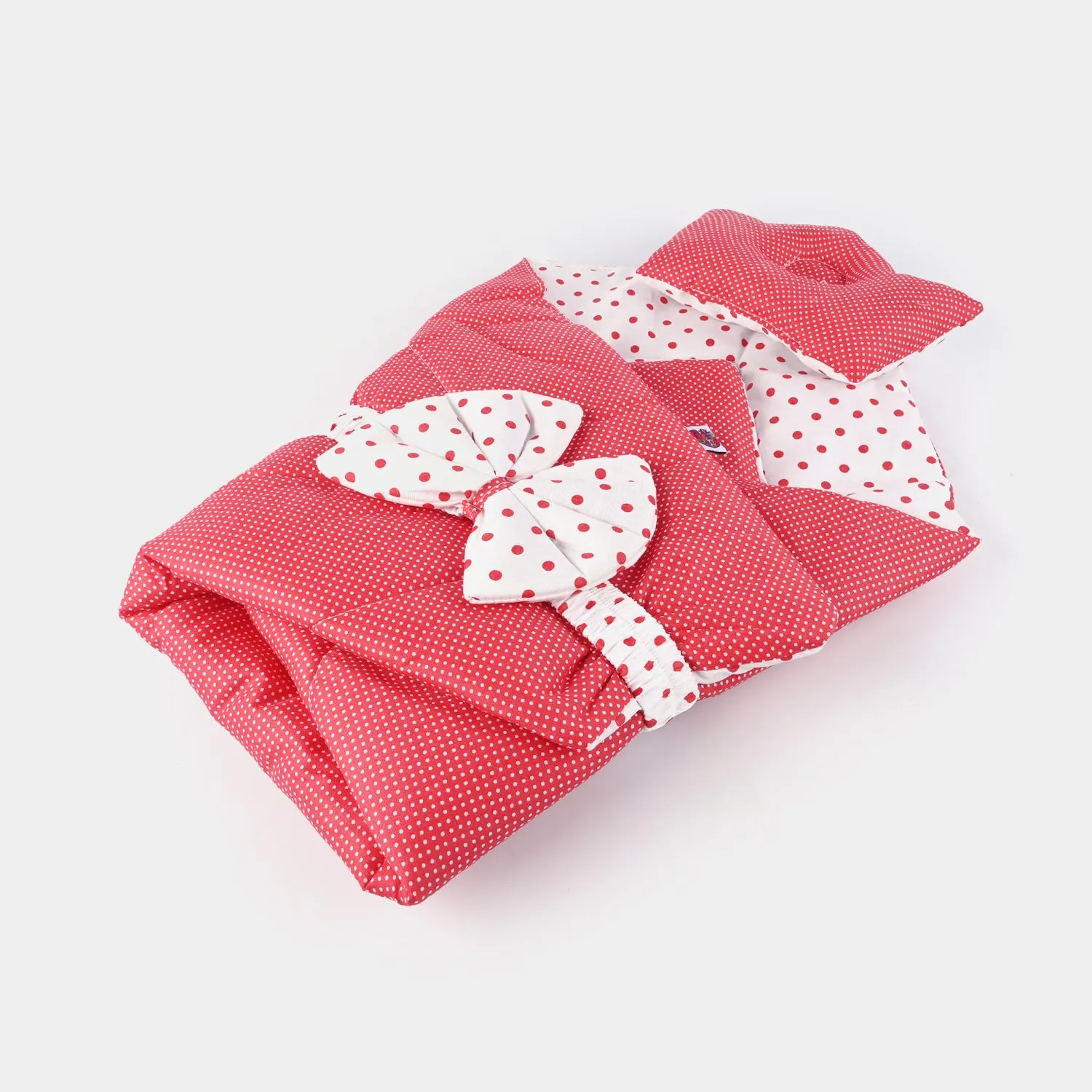 Baby Snuggle Bed Set 9pcs Color Dot | Red