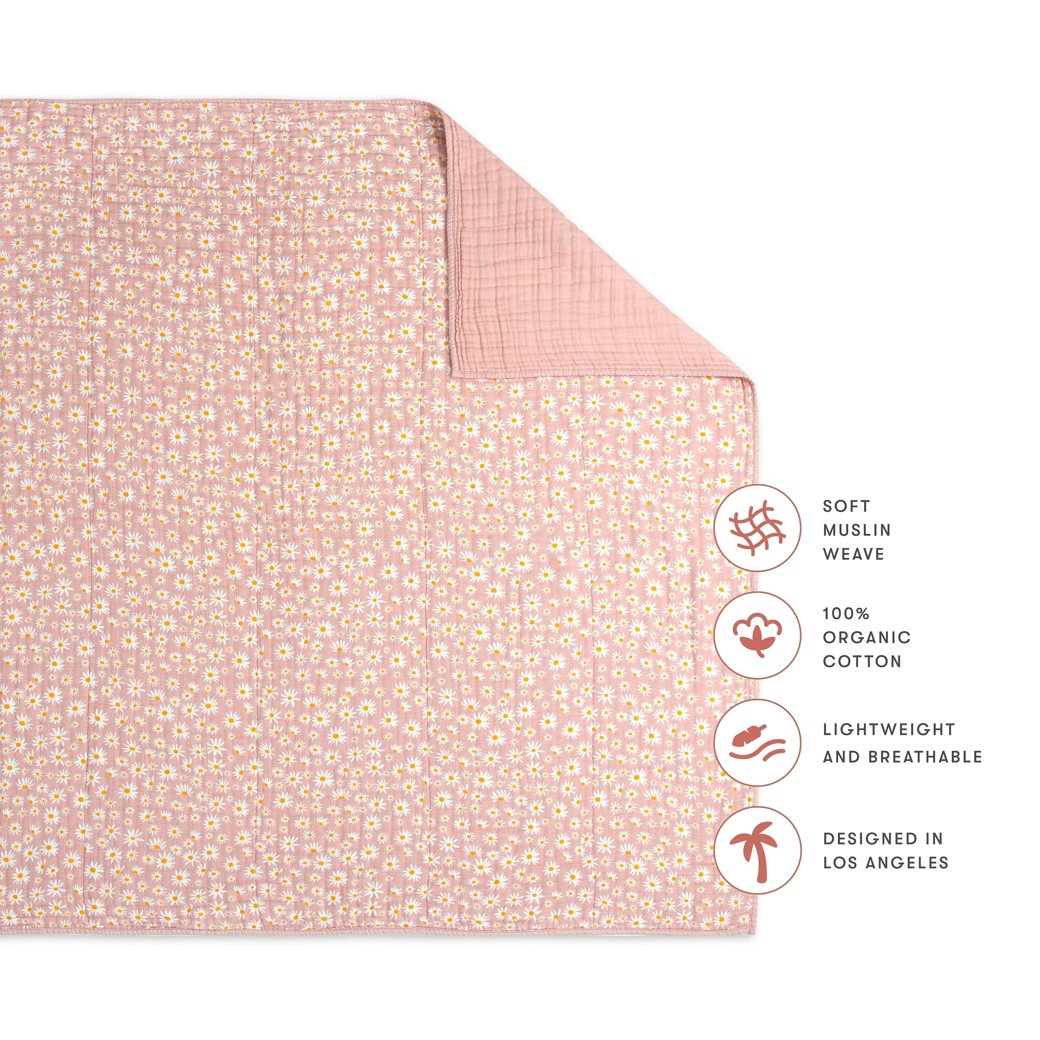 Babyletto Quilt in 3-Layer GOTS Certified Organic Muslin Cotton