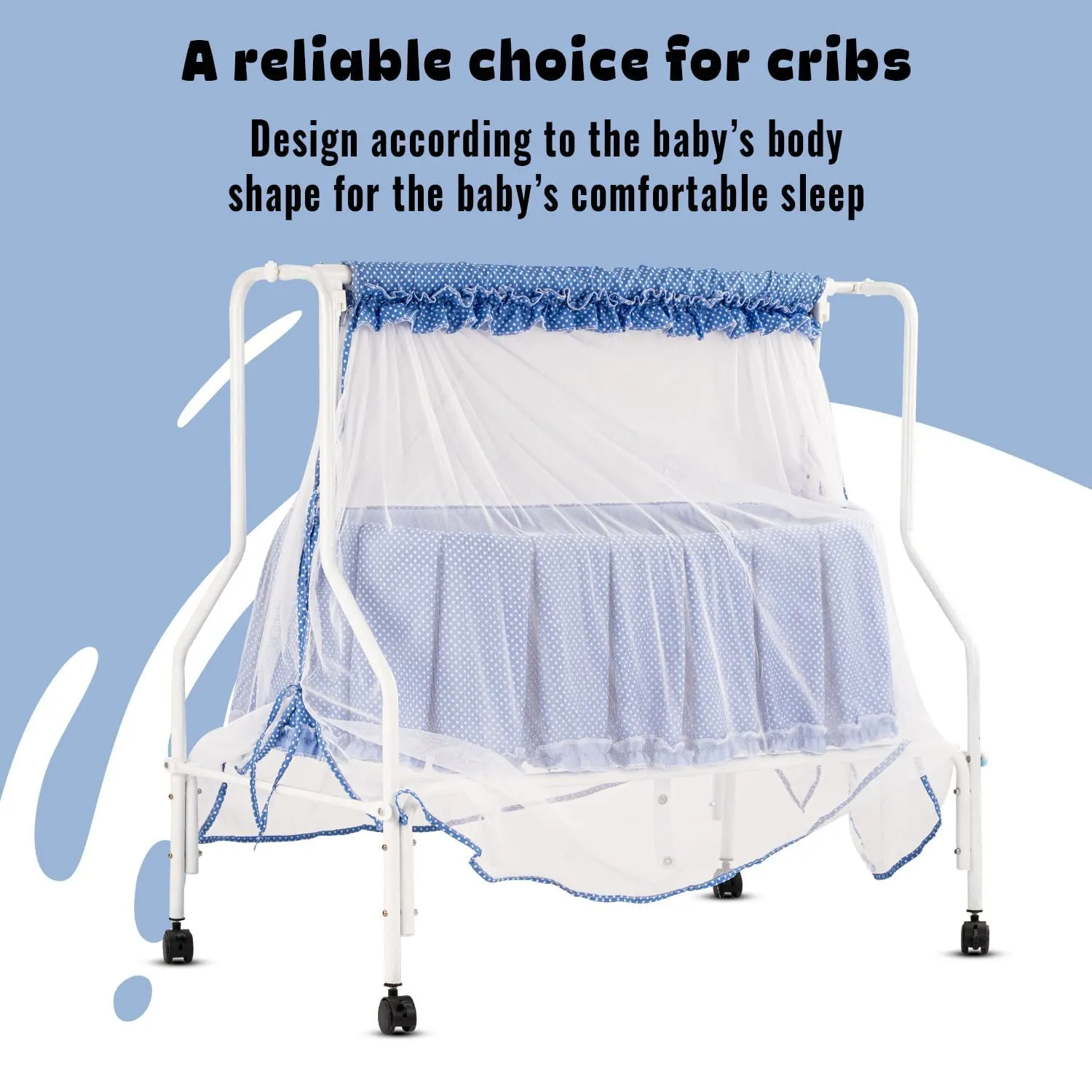 BAYBEE Amara Cradle for Baby, Swing Jhula for Baby with Mosquito Net