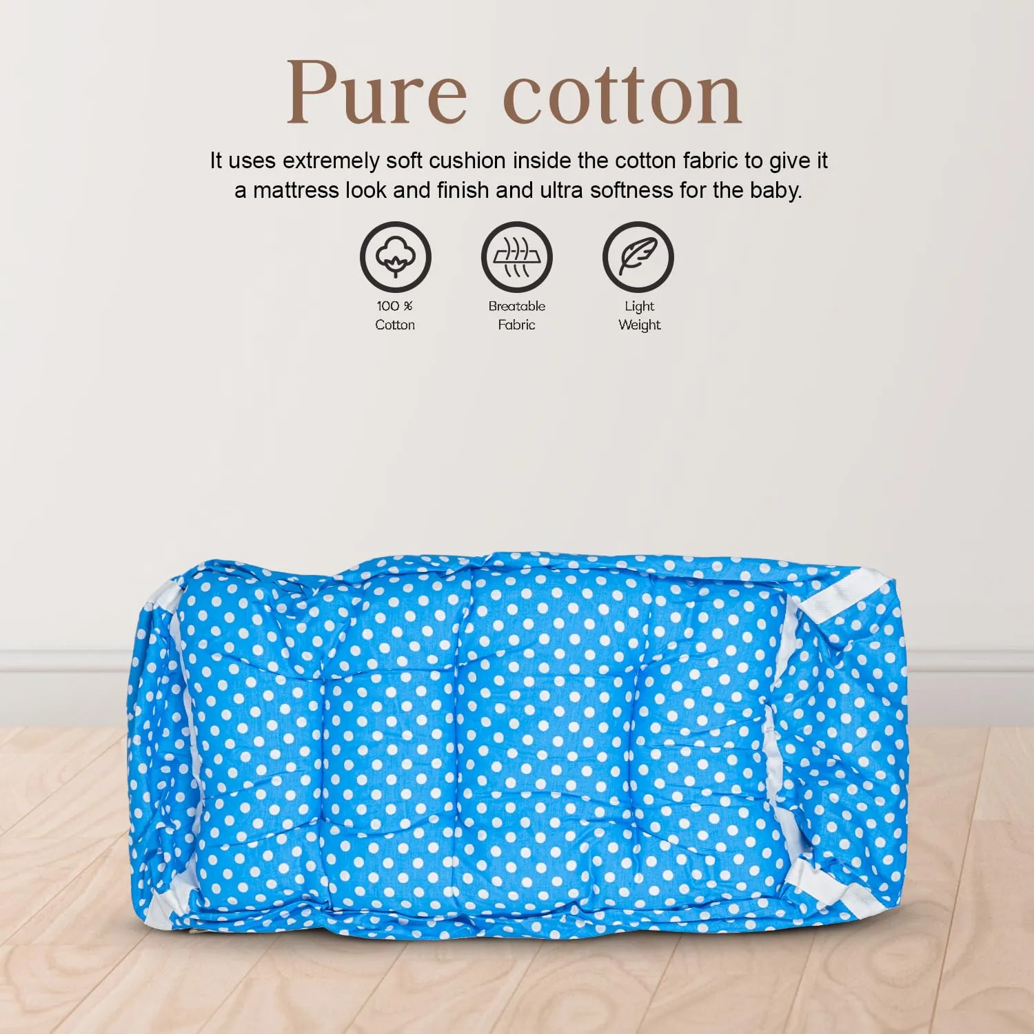 BAYBEE Cotton Baby Hanging Cradle for New Born Baby, Baby Cradle with Mosquito Net & Spring