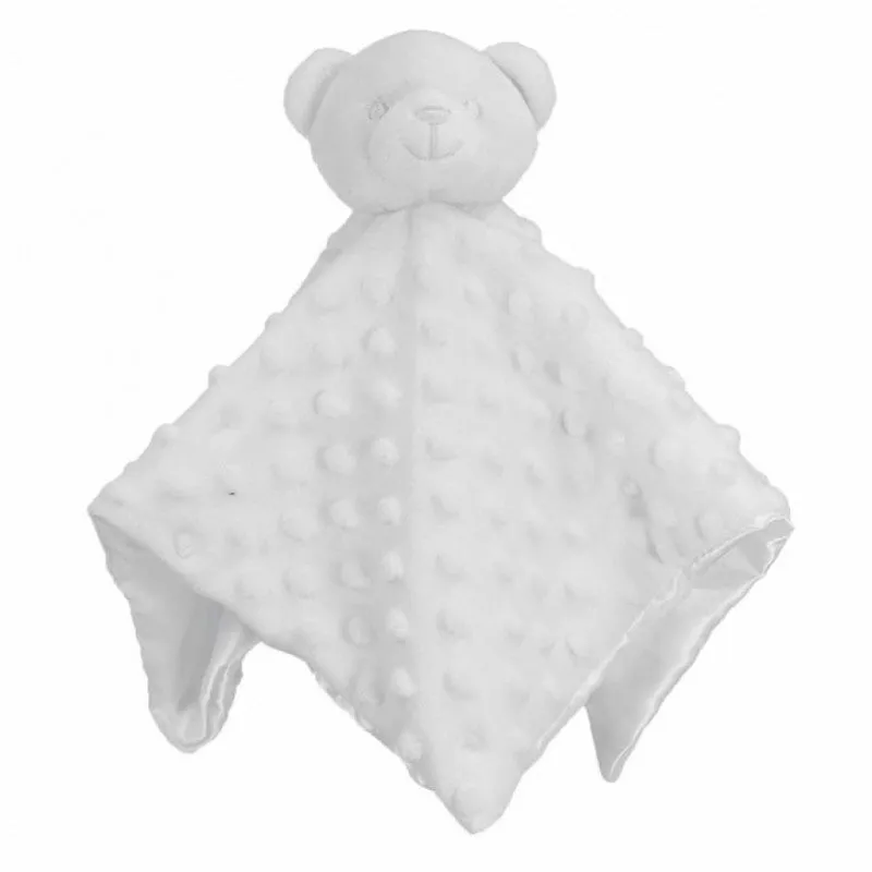 Bear Comfort Blanket With Dimples, Personalised Gift