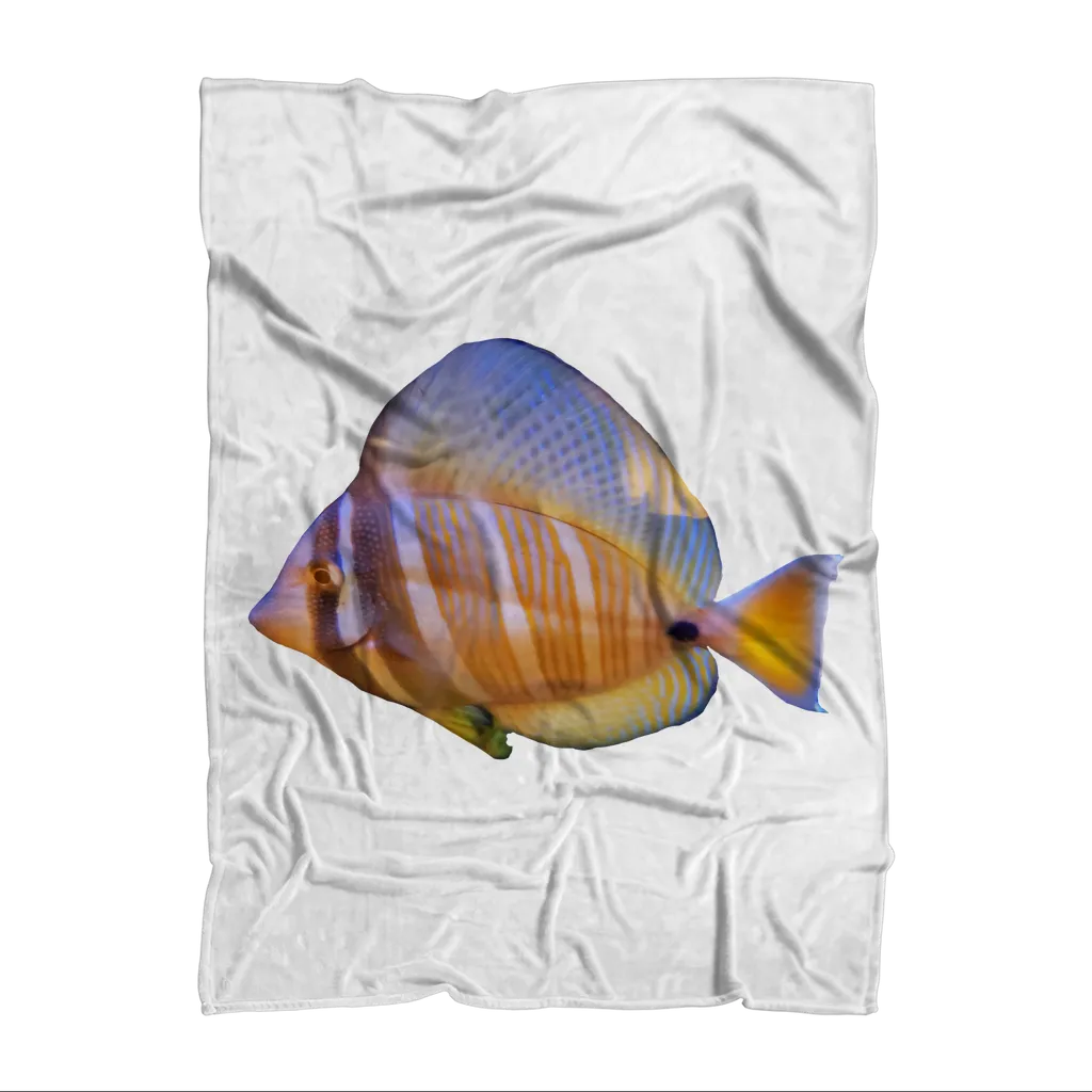 Beautiful Colored Fish Sublimation Throw Blanket