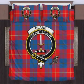 Blane Tartan Bedding Set with Family Crest