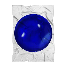 Blue Orb Sublimation Throw Blanket