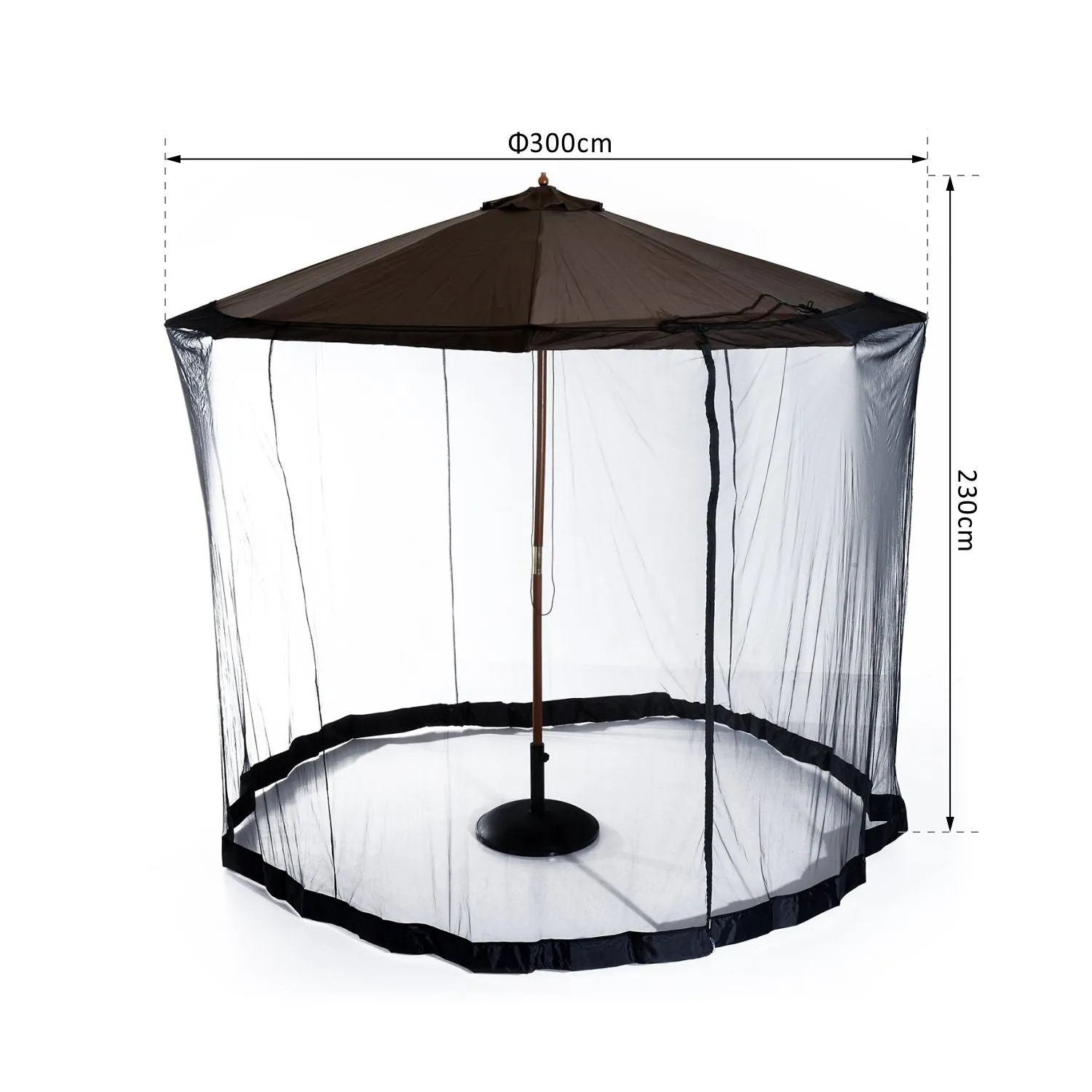 Canopy Mosquito Net Screen Mesh for Parasol