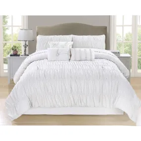 Comforter Marysa 7 Piece King White