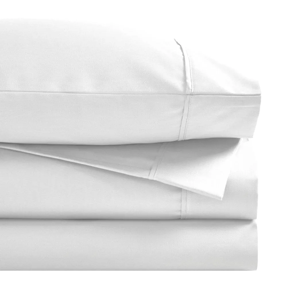 Cotton Blend Solid Deep Pocket Bed Sheet Set