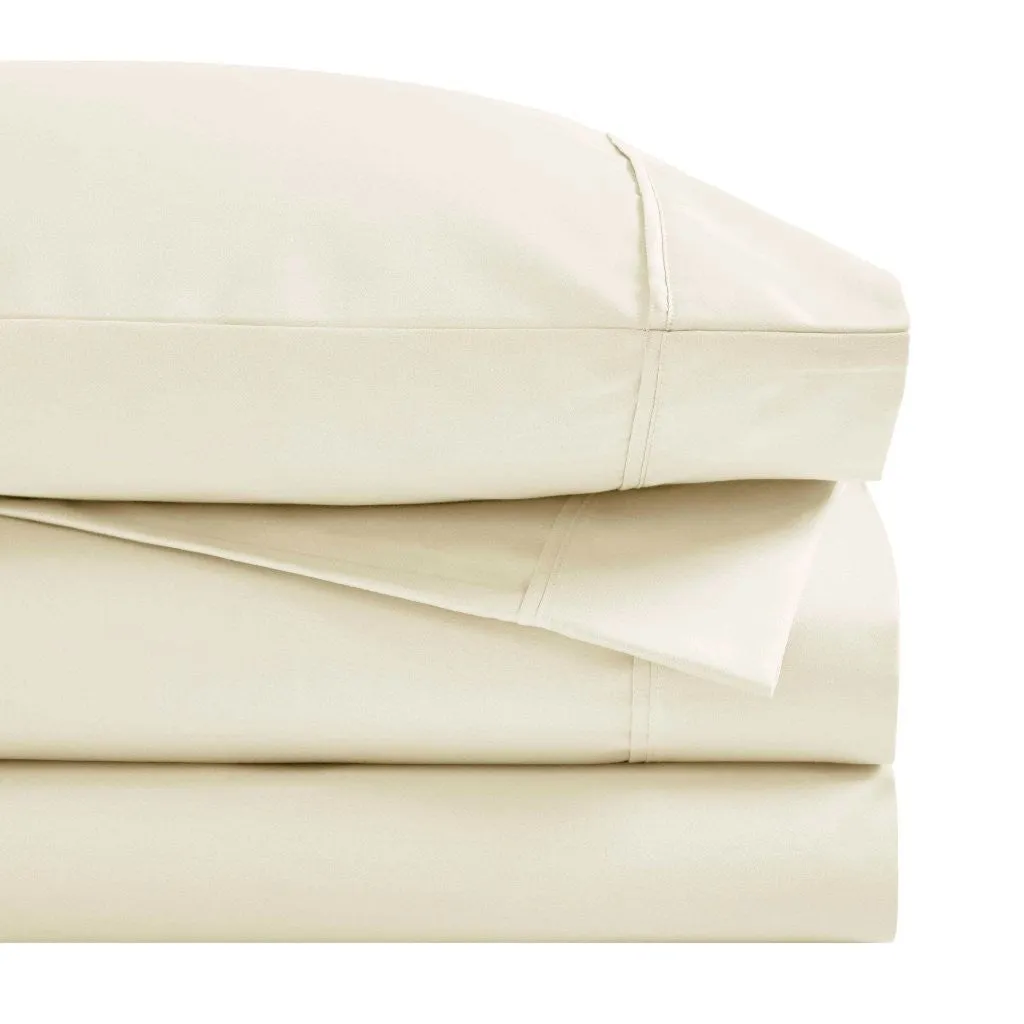 Cotton Blend Solid Deep Pocket Bed Sheet Set