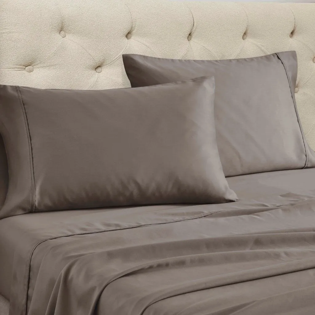 Cotton Blend Solid Deep Pocket Bed Sheet Set