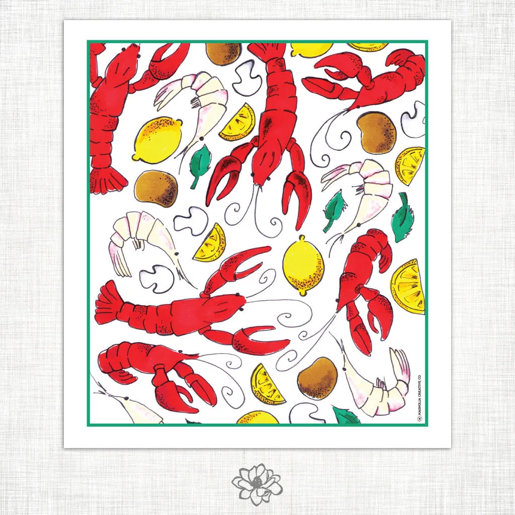 Crawfish Kitchen Towel