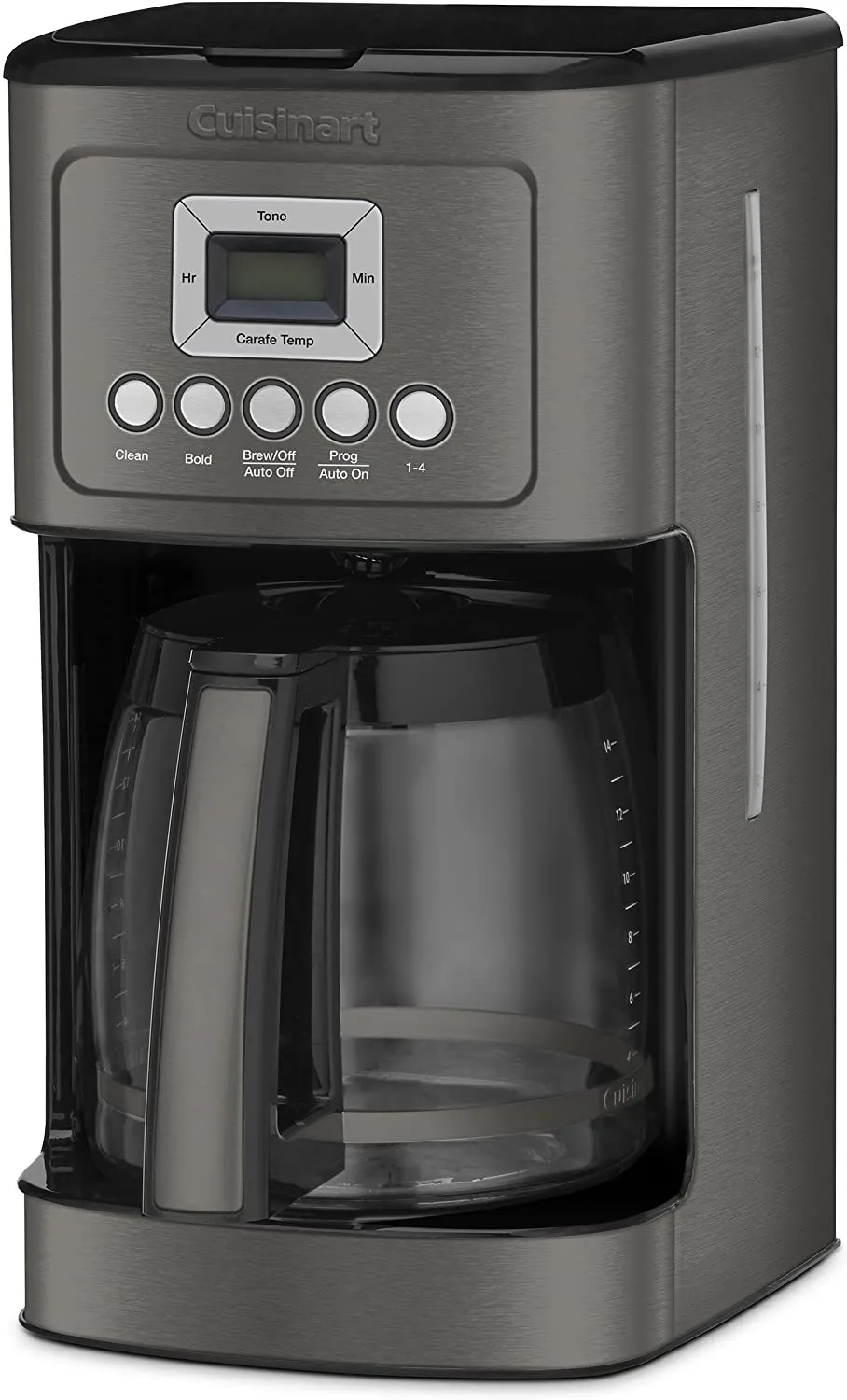 Cuisinart Perfectemp Coffee Maker, 14 Cup Programmable with Glass Carafe, Black Stainless Steel - Certified Refurbished