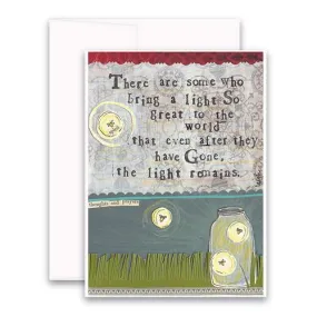 CURLY GIRL DESIGNS - LIGHT REMAINS GREETING CARD