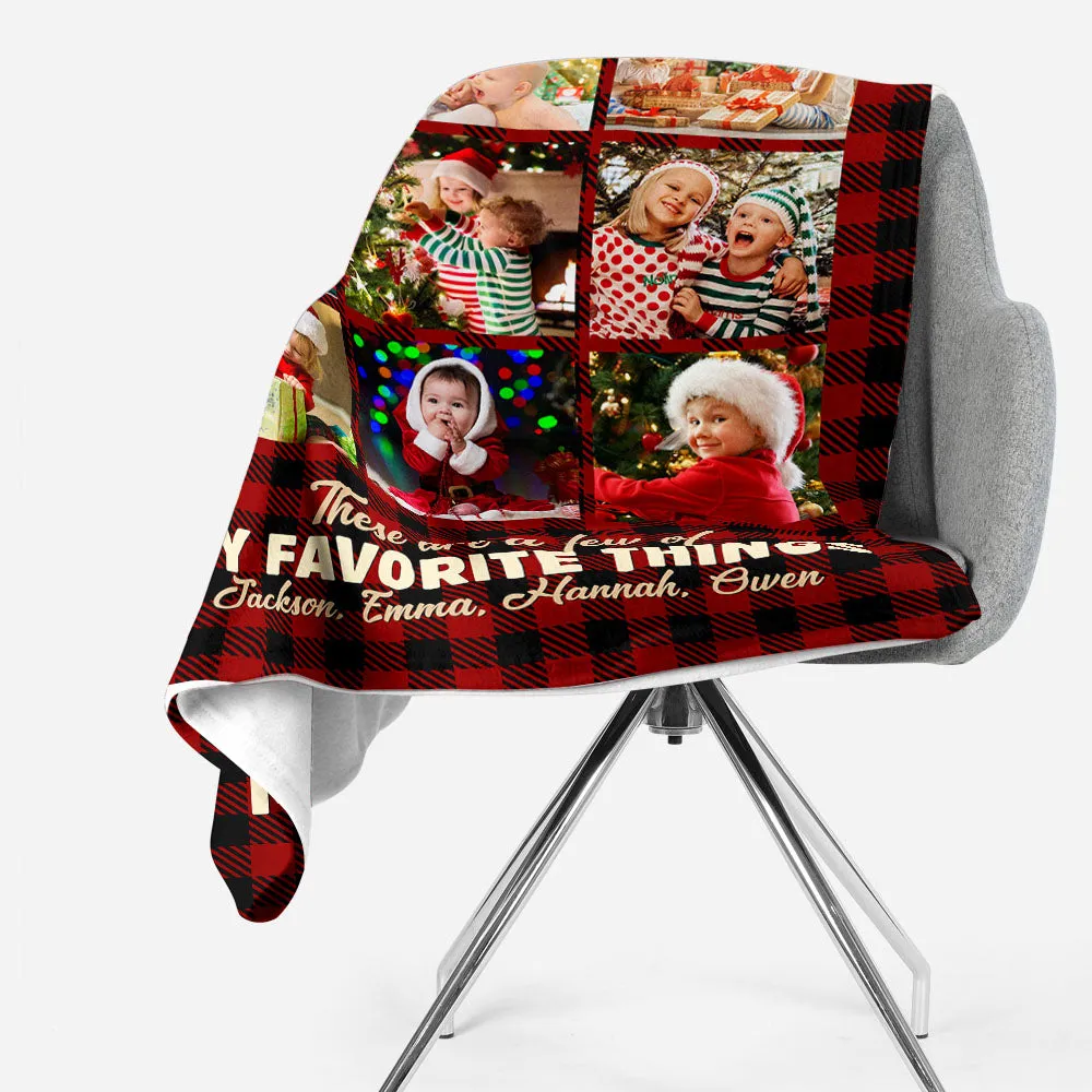 Custom Photo Blanket Christmas Fleece Blanket For Family