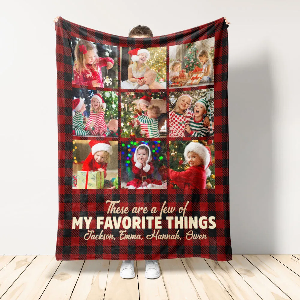 Custom Photo Blanket Christmas Fleece Blanket For Family