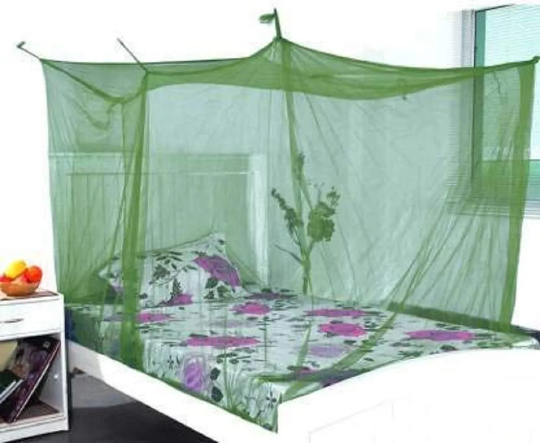 Divayanshi Mosquito Net for King Size Single Bed Extra Large Size Polycotton (Olive Green, 5x7)