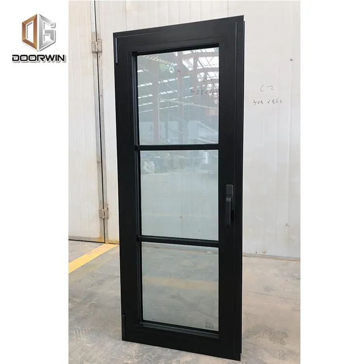 Doorwin 2021Cheap aluminum tilt & turn window casement with mosquito net fixed panel by Doorwin