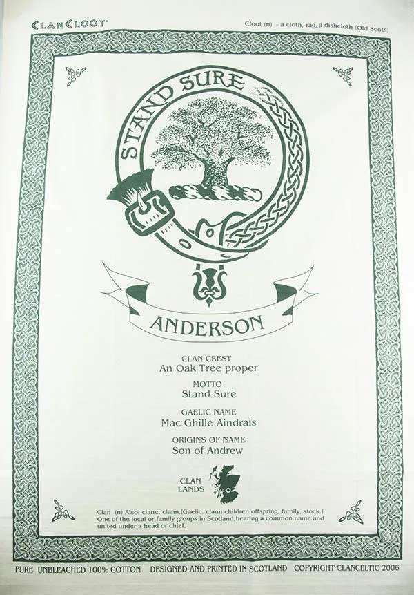 Elliott Clan Tea Towel