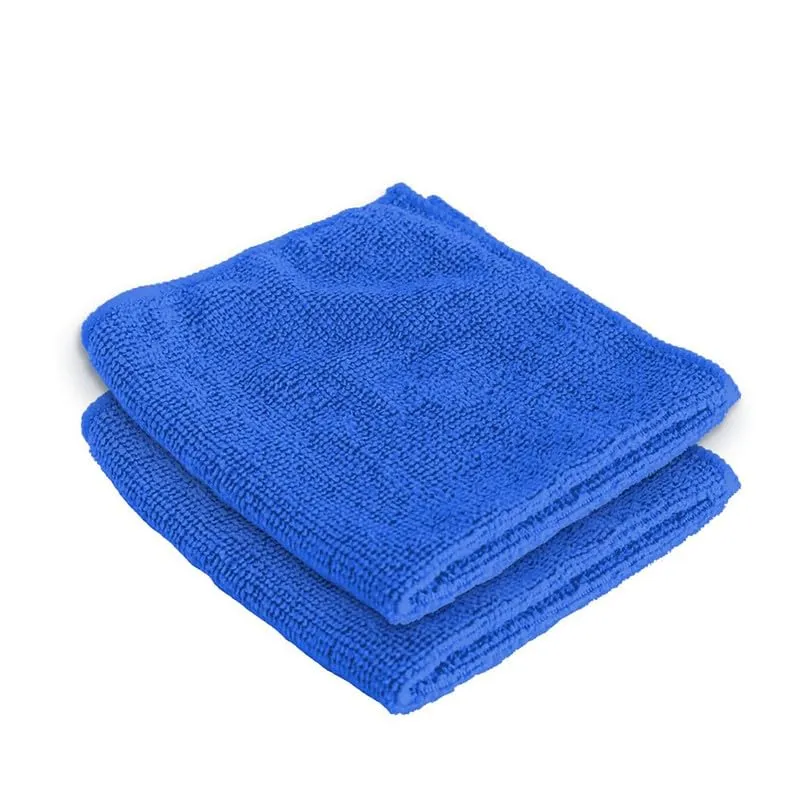 Encasa Microber Face Towel (40x60 cm) 400 GSM - Super Absorbent, Quick-Dry, Gentle on Skin, Super-Soft for Everyday Use | Microfiber Face Towel for Women & Men (Blue, Pack of 2)