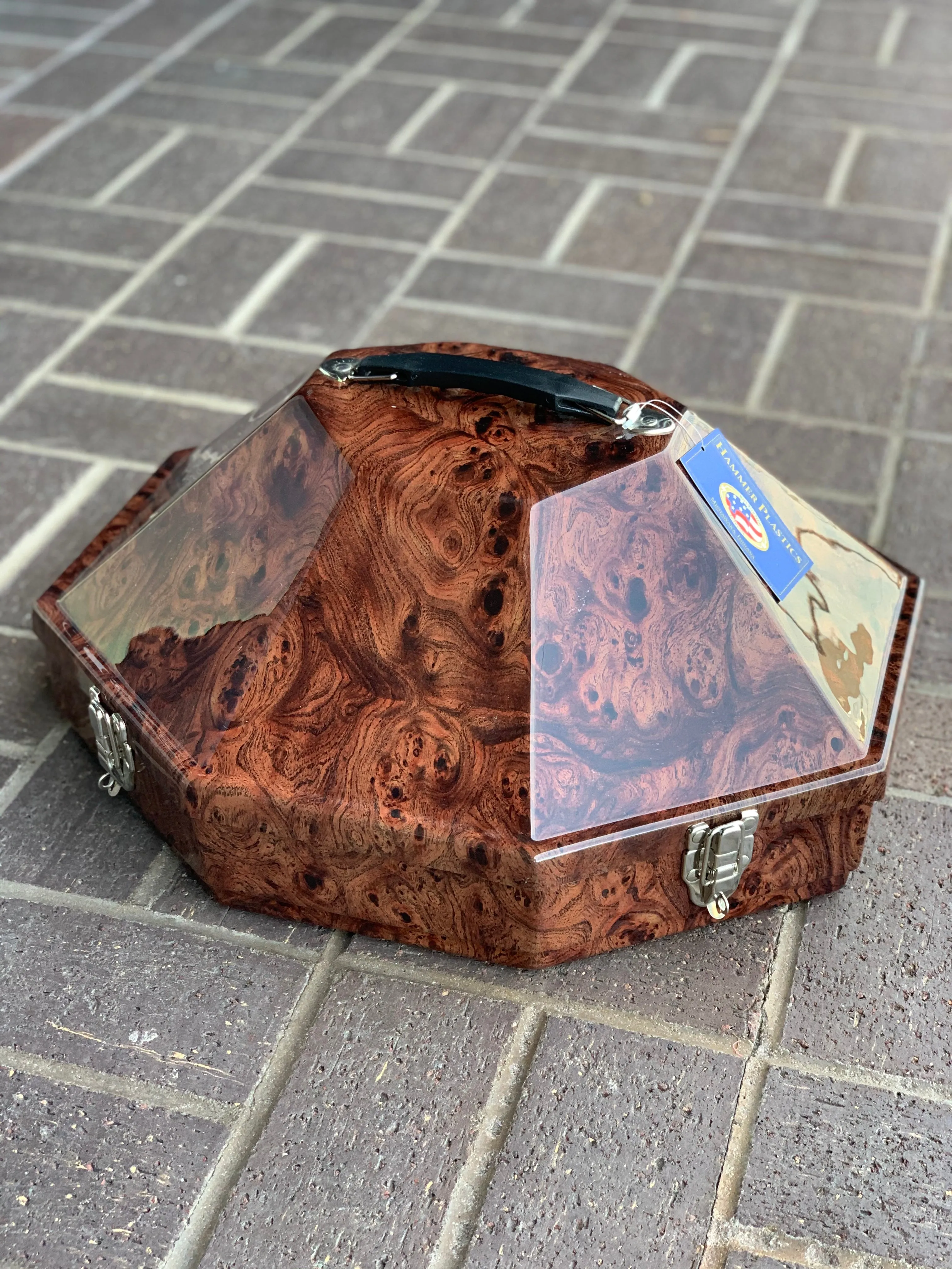 Estuche Exclusivo para Viajar - Burl Walnut Brown