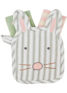 Face Pot Holder Towel Set by Mud Pie