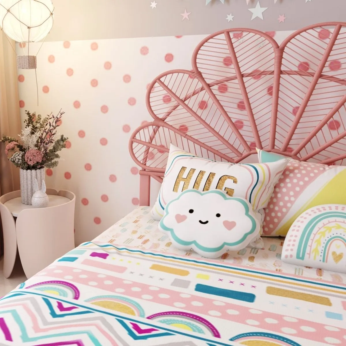 Fancy Fluff Kids Double Full Bed Set- Boho Vibes