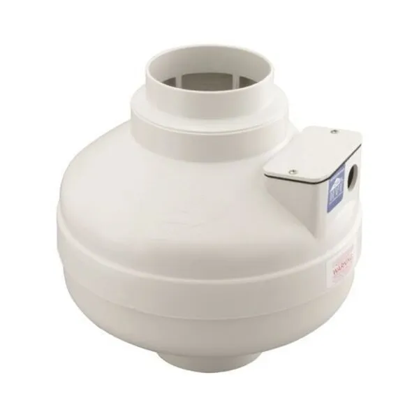 Fantech FR110 4" Inline Centrifugal Fan - Resin Housing