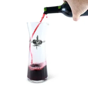 Fleur De Lis Wine Carafe