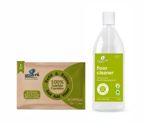 Floor Cleaner Green Apple | 1L refill   Refillable bottle